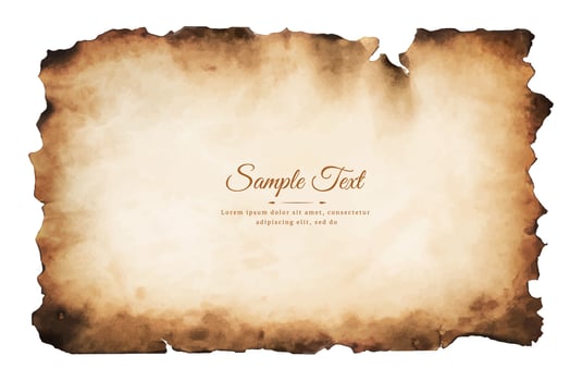 old parchment paper sheet vintage aged or texture isolated on white background vector