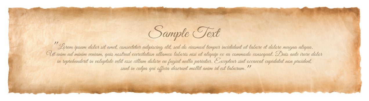 old parchment paper sheet vintage aged or texture isolated on white background vector