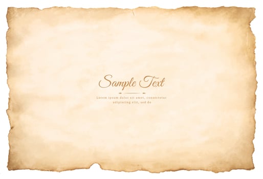 Vector old parchment paper sheet vintage aged or texture isolated on white background