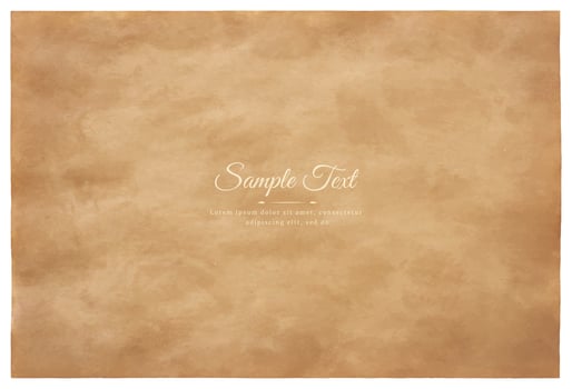 Vector old parchment paper sheet vintage aged or texture isolated on white background