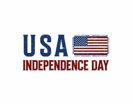 Vector 4th july USA Independence Day vintage rusty metal Post