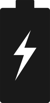 Battery flat icon clipart design illustration png