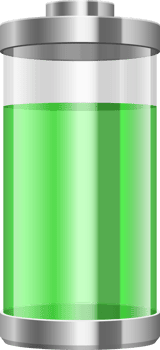 Digital battery clipart design illustration png