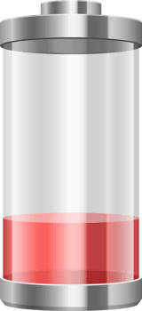 Digital battery clipart design illustration png
