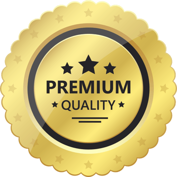 Premium quality golden emblem clipart design illustration png