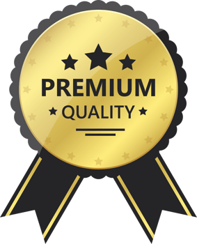 Premium quality golden emblem clipart design illustration png