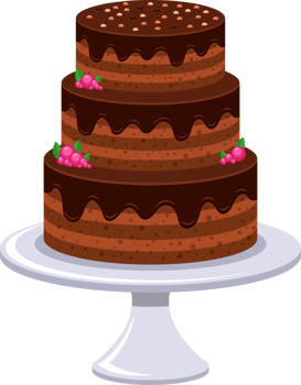Birthday cake clipart design illustration png