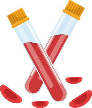Blood test clipart design illustration png