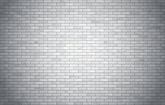 White and gray block brick wall seamless pattern texture background vector