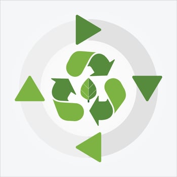 Isolated Recycling EPS 10 Vector Graphic