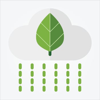 Isolated Rain EPS 10 Vector Graphic