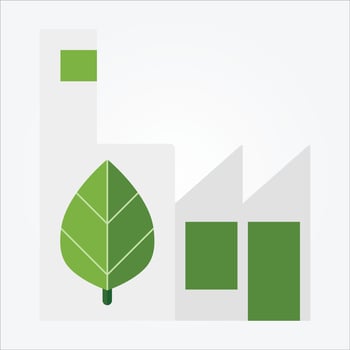 Isolated Factory EPS 10 Vector Graphic