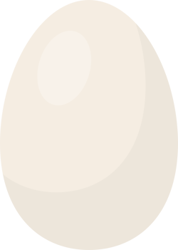 Boiled egg clipart design illustration png