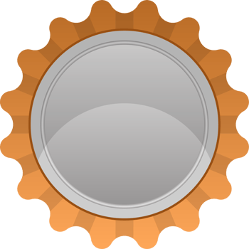 Bottle cap clipart design illustration png