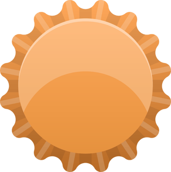 Bottle cap clipart design illustration png
