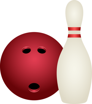 Bowling elements clipart design illustration png