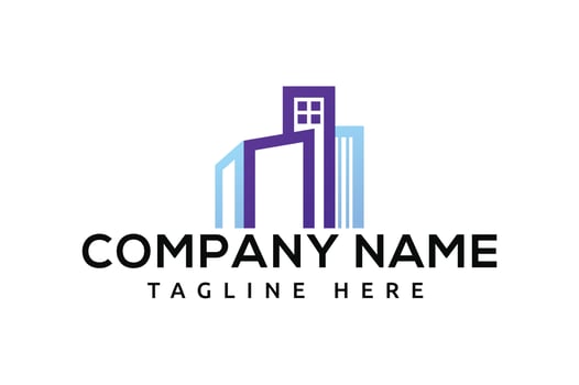 Real Estate Construction Logo design vector template.