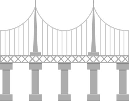 Bridge clipart design illustration png