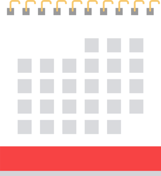 Calendar icon clipart design illustration png