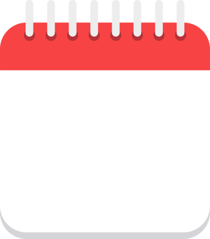 Calendar icon clipart design illustration png