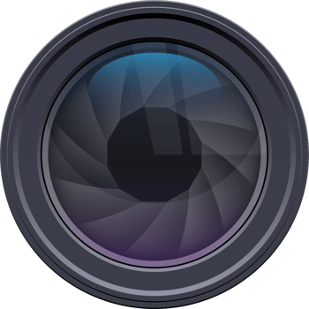 Camera lens clipart design illustration png