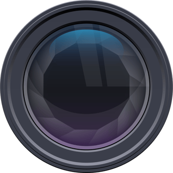 Camera lens clipart design illustration png