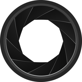 Camera shutter aperture clipart design illustration png