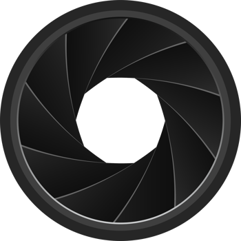 Camera shutter aperture clipart design illustration png