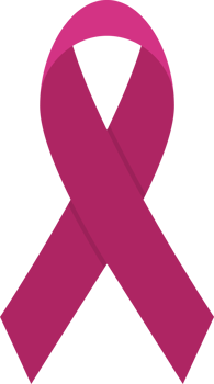 Cancer ribbon awareness clipart design illustration png