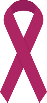 Cancer ribbon awareness clipart design illustration png