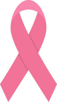 Cancer ribbon awareness clipart design illustration png