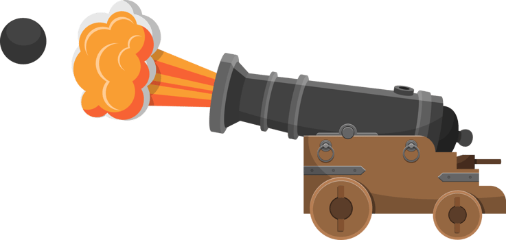 Ancien cannon clipart design illustration png
