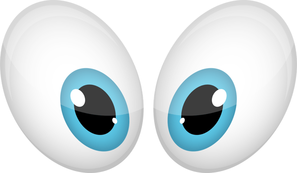 Cartoon eyes clipart design illustration png