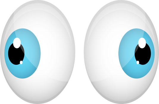 Cartoon eyes clipart design illustration png