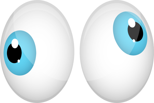 Cartoon eyes clipart design illustration png