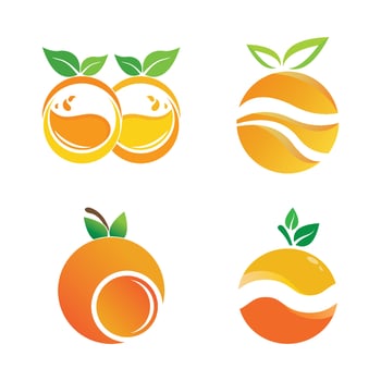 Orange logo design vector