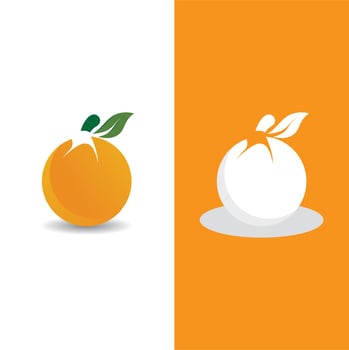 Orange logo design vector