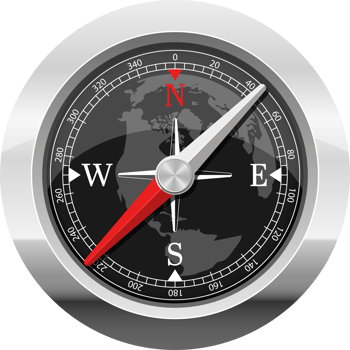 Magnetic compass clipart design illustration png