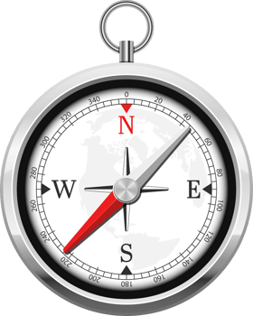 Magnetic compass clipart design illustration png