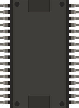 Computer chip clipart design illustration png