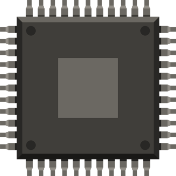 Computer chip clipart design illustration png