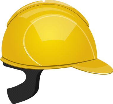 Protection helmet for construction clipart design illustration png