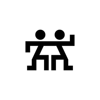 people icon vector isolated on white background for your web and mobile app design, man logo concept