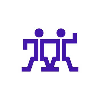 people, partnership, teamwork, leadership logo template. vector