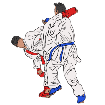 karate illustration modern design png file