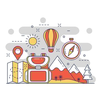 Sounds music concept website illustration design 2 vector