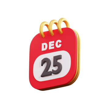 3d icon christmas calender png