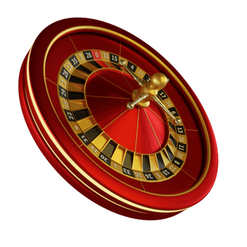 Red  Roulette Casino 3D Design Elements png