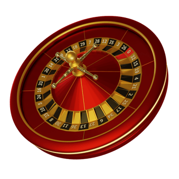 Red  Roulette Casino 3D Design Elements png