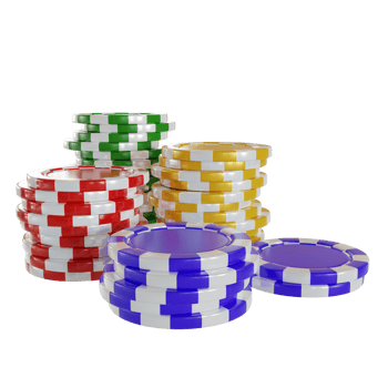 Casino Chip Composition 3D Design Elements png